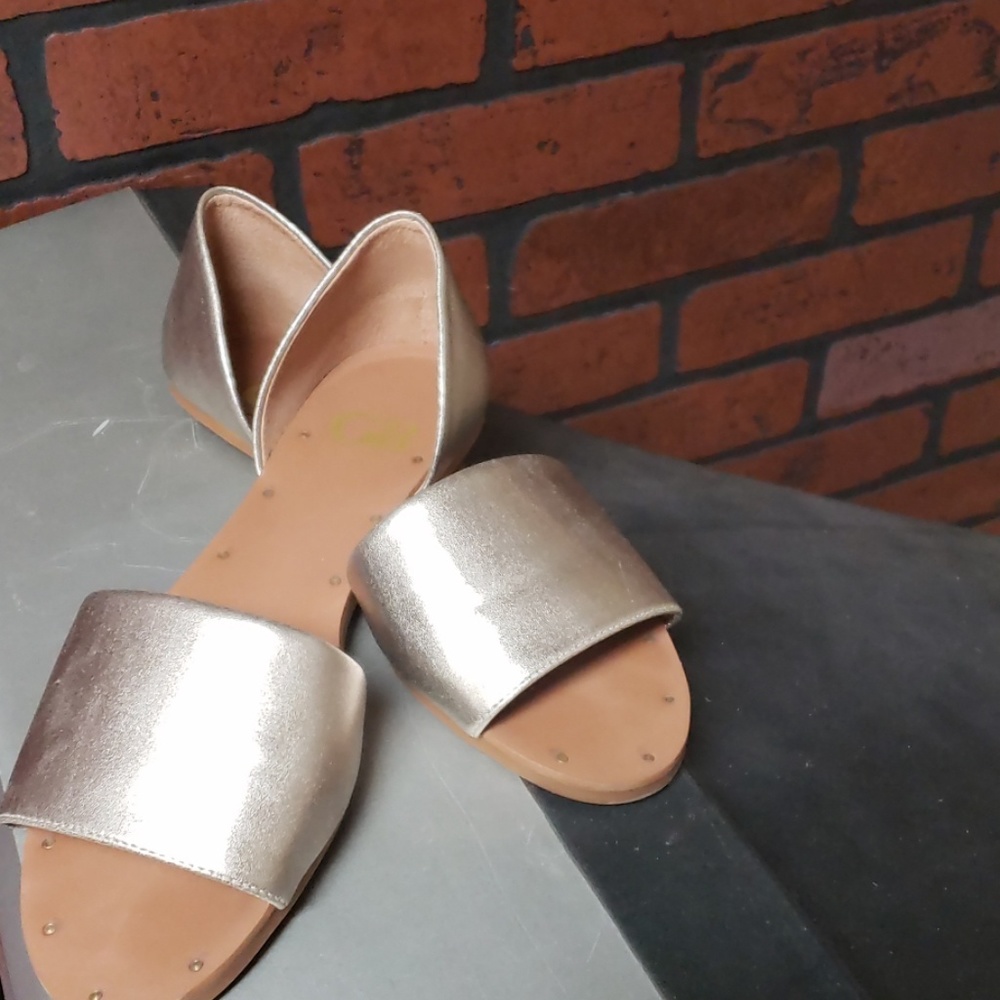 Gold sandals